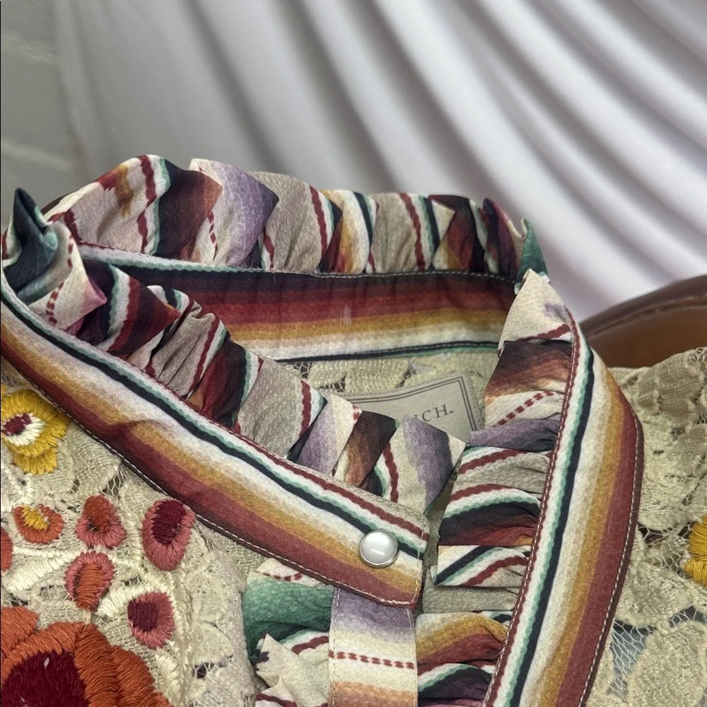 Double D Ranch Multicolor Ruffled Blouse - Picture 6 of 8